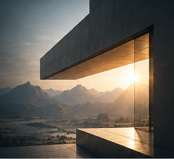 Original approved architectural landscape