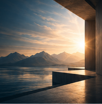 Original approved architectural landscape